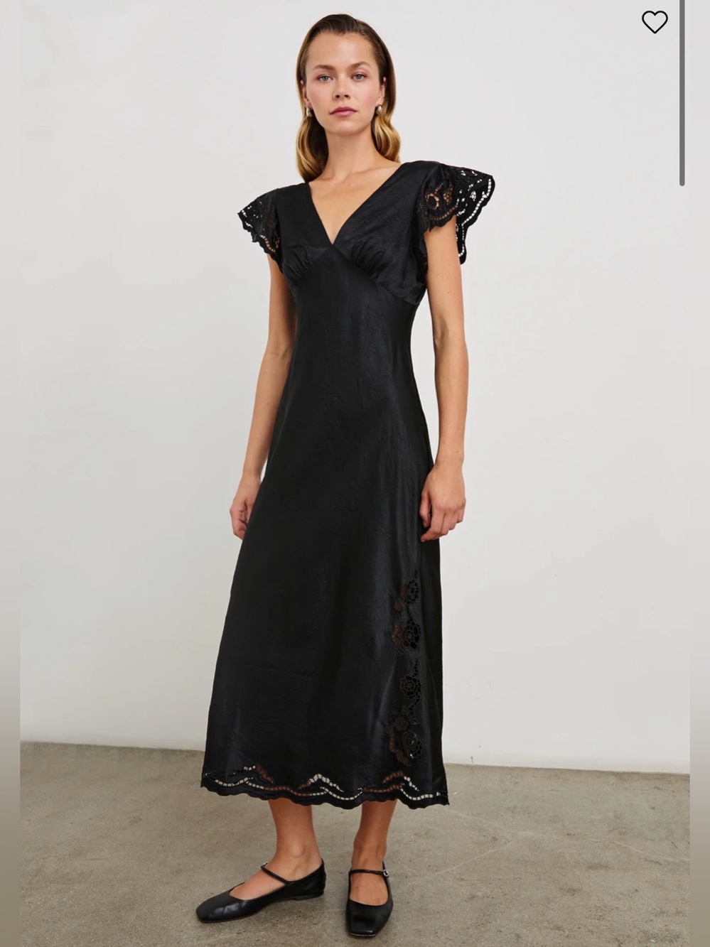 Rails Mckenna Dress, Black Eyelet, size Large